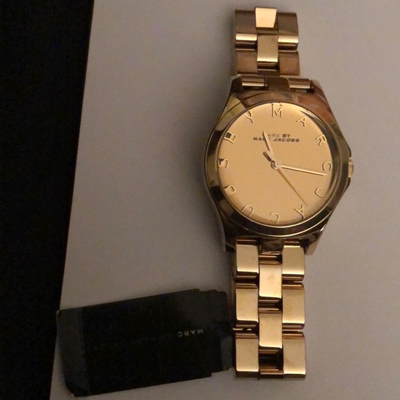 Marc by Marc Jacobs gold mirrored dial watch main image 4